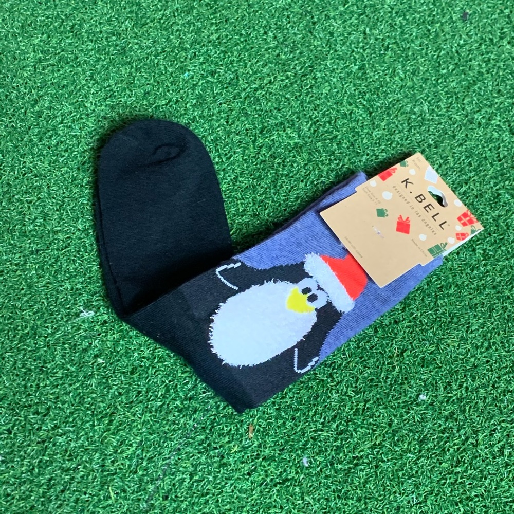 3D Penguin Christmas Holiday Crew Socks